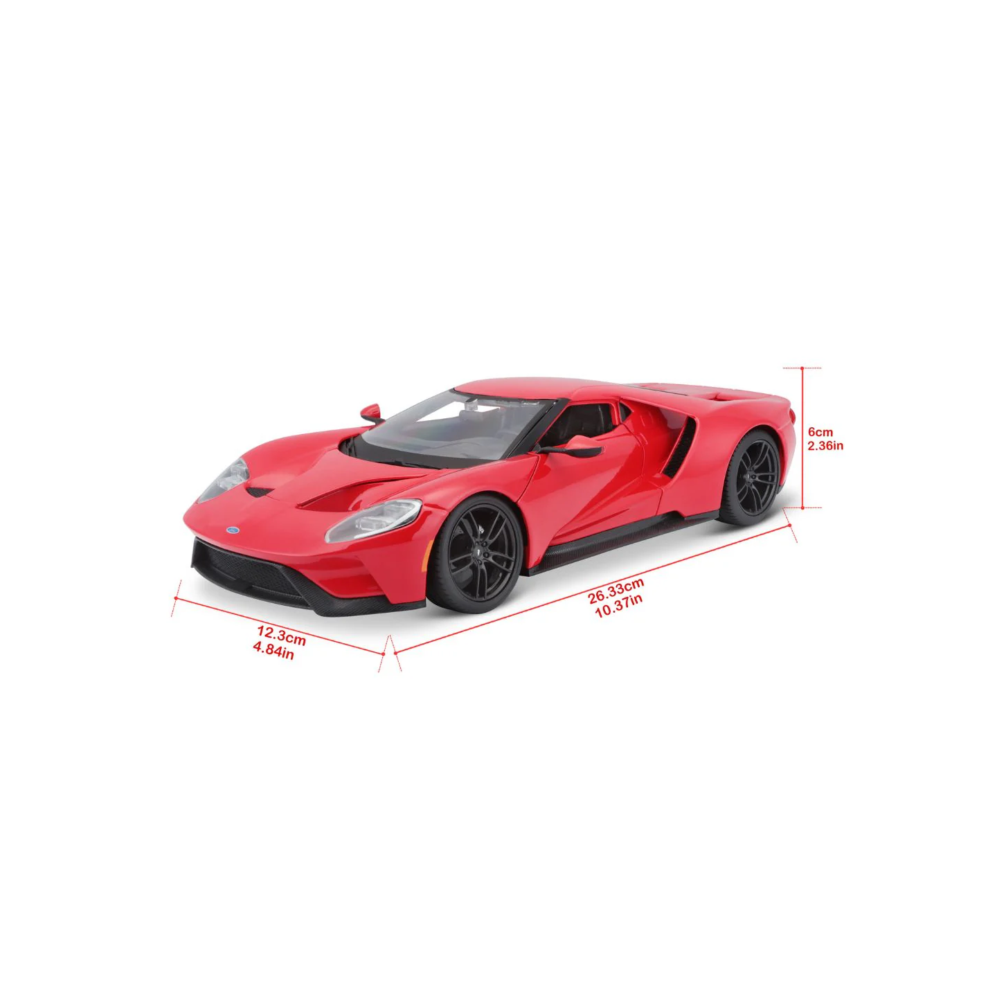 FORD GT ROJO MAISTO 31384 ESCALA 1/18
