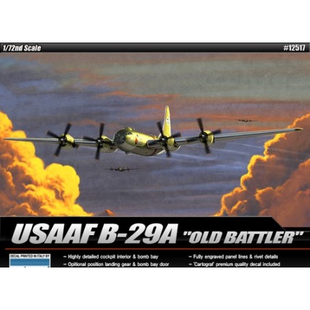 BOMBARDERO B-29 OLD BATTLER" ACADEMY 12517 ESCALA 1/72"