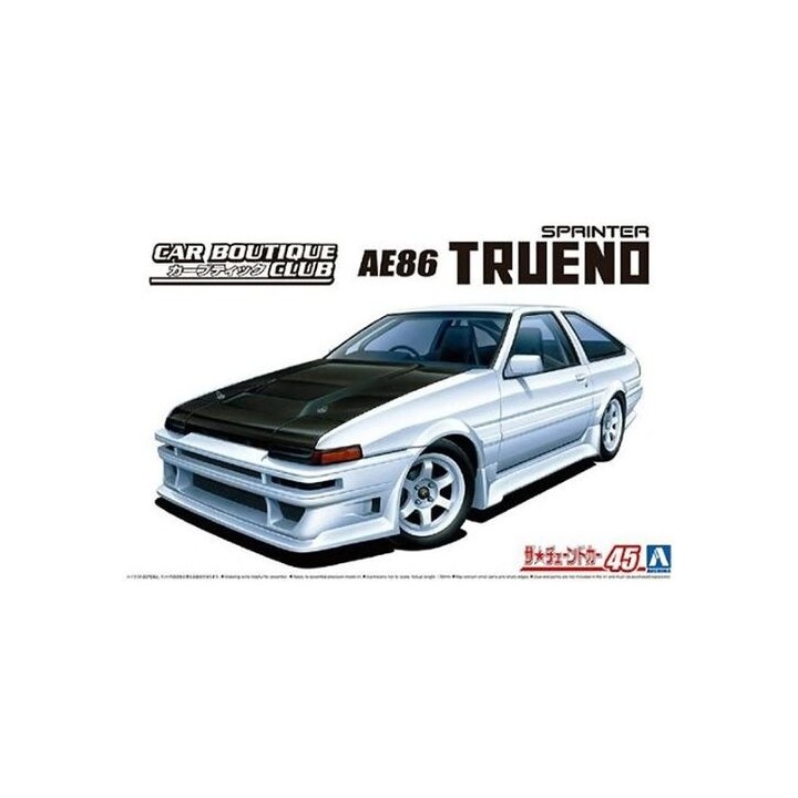 TOYOTA  TRUENO" 1985 CAR BOUTIQUE AE86 AOSHIMA 05863 ESCALA 1/24"