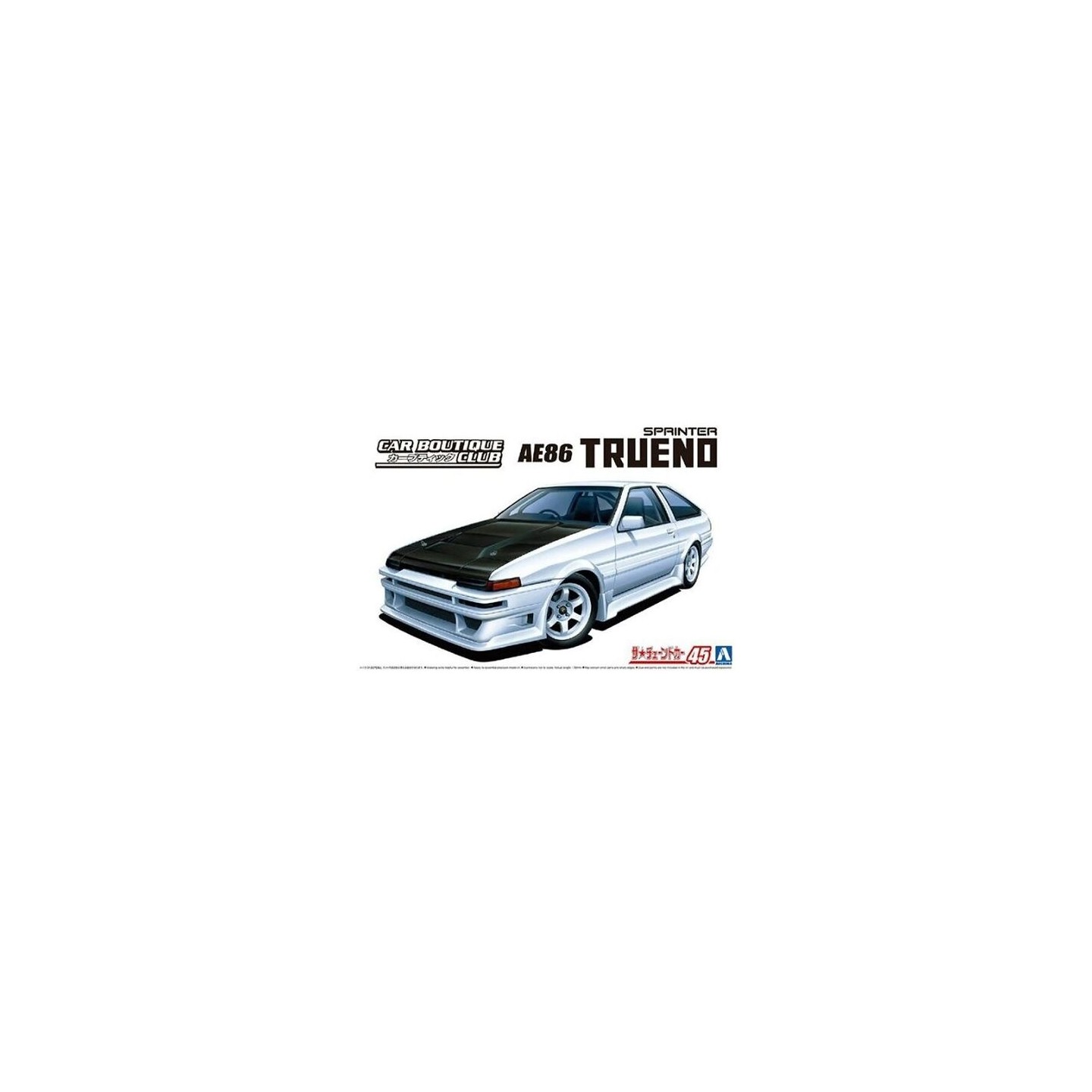 TOYOTA  TRUENO" 1985 CAR BOUTIQUE AE86 AOSHIMA 05863 ESCALA 1/24"