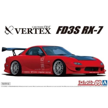 VERTEX FD3S MAZDA RX-7 '99 AOSHIMA 05839 ESCALA 1/24