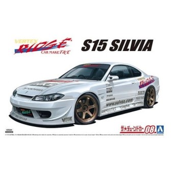 NISSAN S15 '99 VERTEX SILVIA" AOSHIMA 05838 ESCALA 1/24"