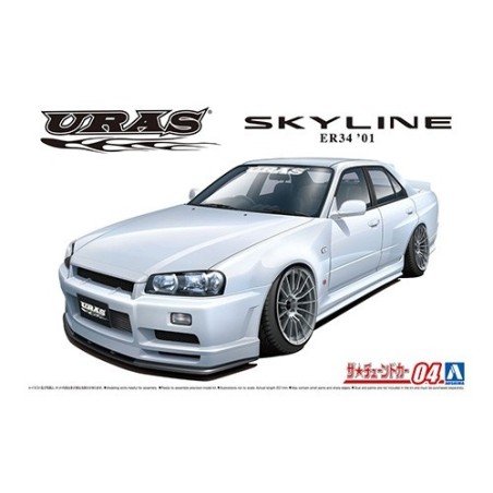 NISSAN SKYLINE TYPE-R '01 AOSHIMA 05534 ESCALA 1/24