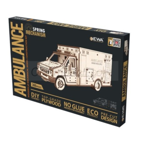 AMBULANCIA DE MADERA MECANICA 386pz EWA 59500401