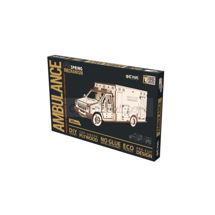 AMBULANCIA DE MADERA MECANICA 386pz EWA 59500401