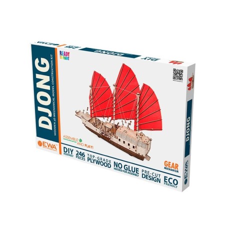 BARCO DE MADERA MECANICO DJONG" 246pz EWA 59500292"