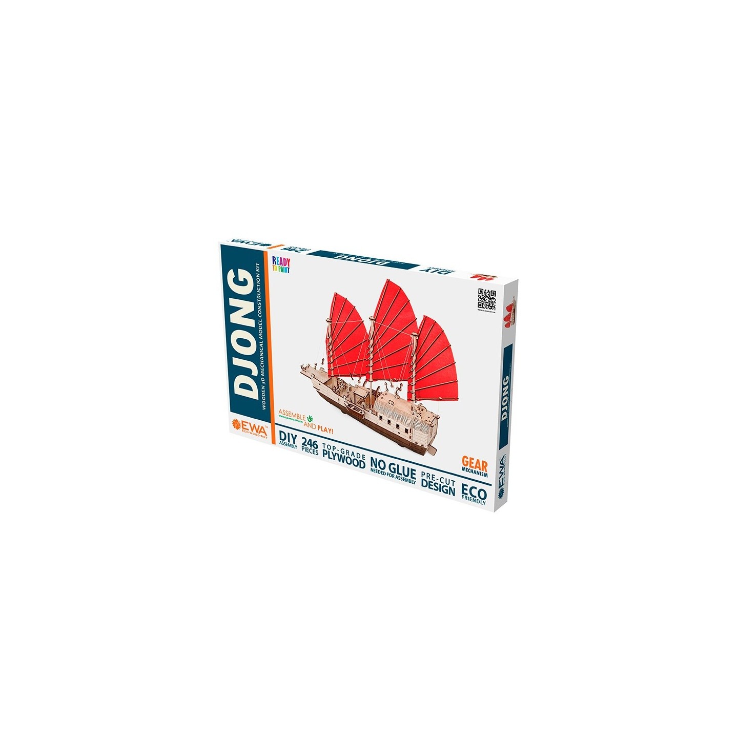 BARCO DE MADERA MECANICO DJONG" 246pz EWA 59500292"