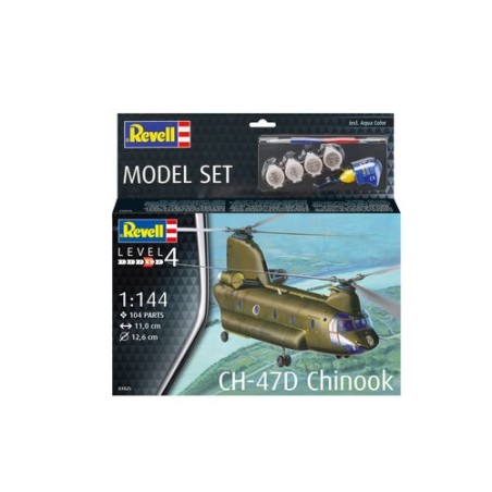 KIT CON PINTURAS CH-47D CHINOOK"  REVELL 63825 1/144"