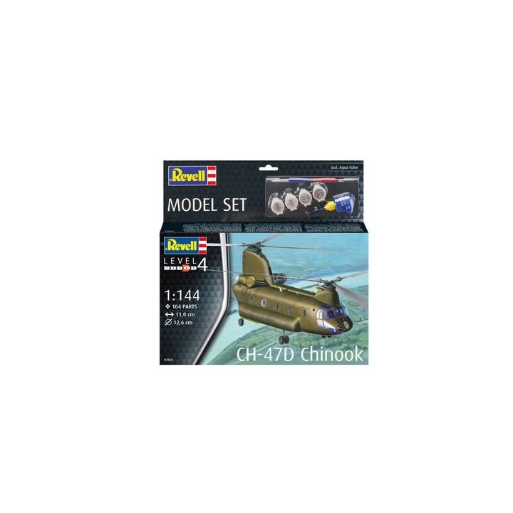 KIT CON PINTURAS CH-47D CHINOOK"  REVELL 63825 1/144"