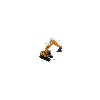 EXCAVADORA RADIO CONTROL HUINA 1550 ESCALA 1/14