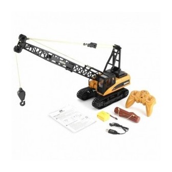 GRUA BRAZO METALICO RADIO CONTROL HUINA 1572 ESCALA 1/14