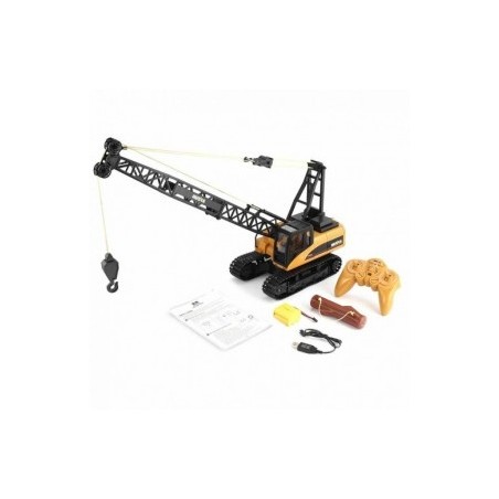 GRUA BRAZO METALICO RADIO CONTROL HUINA 1572 ESCALA 1/14