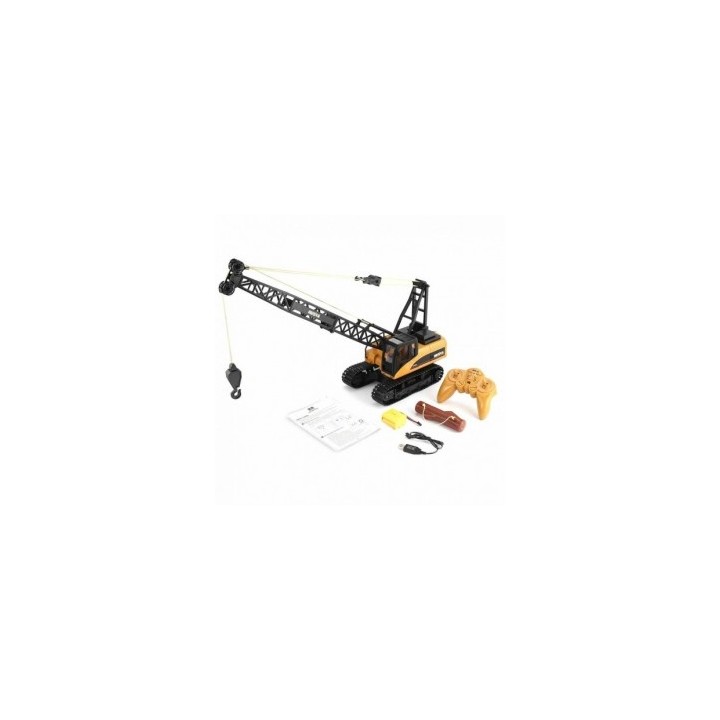 GRUA BRAZO METALICO RADIO CONTROL HUINA 1572 ESCALA 1/14