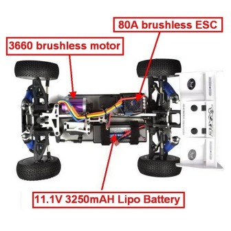 BUGGY RADIOCONTROL VRX-2E RTR" BRUSHLESS VRX RH812 ESCALA 1/8"