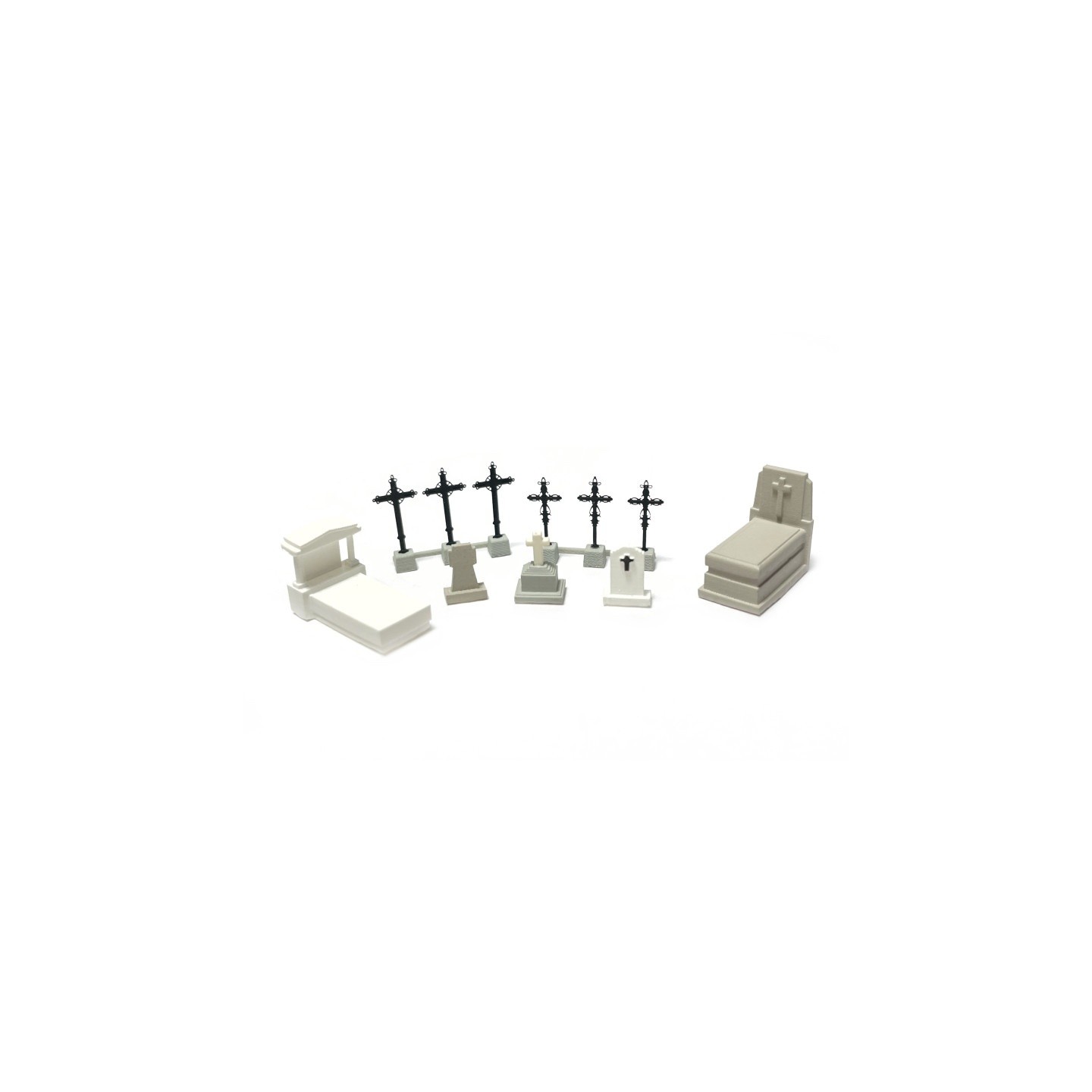 CEMENTERIO CON TUMBAS CRISTIANAS ANTIGUAS 11UD N-TRAIN 211054 ESCALA N