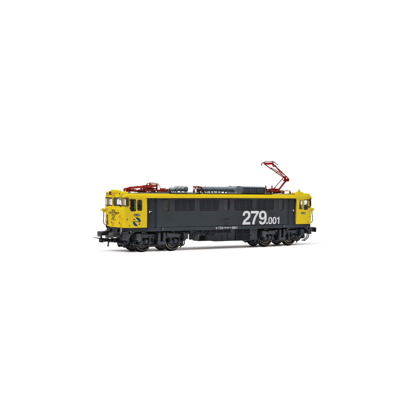 LOCOMOTORA ELECTRICA 279 \"TAXI\" DIGITAL ELECTROTREN HE2006D ESCALA H0