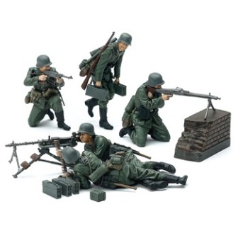 INFANTERIA ALEMANA CON AMETRALLADORA TAMIYA 35038 ESCALA 1/35