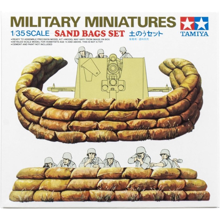 SET SACOS DE ARENA MILITARES TAMIYA 35025 ESCALA 1/35