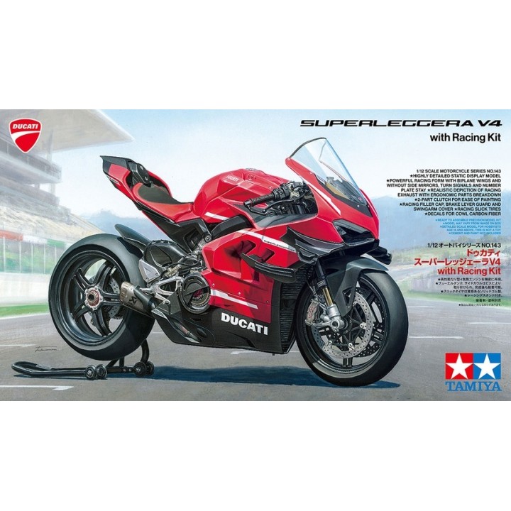 DUCATI SUPERLEGGERA" V4 TAMIYA 14143 ESCALA 1/12"
