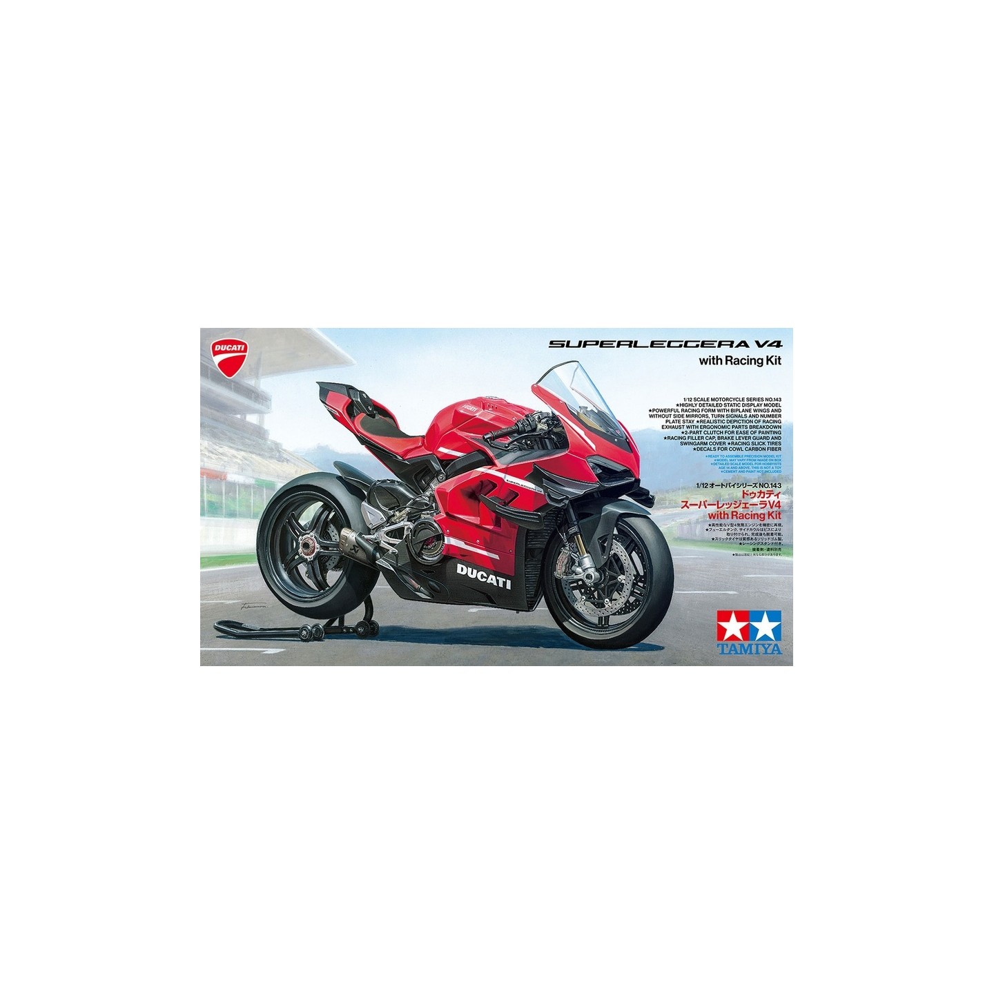DUCATI SUPERLEGGERA" V4 TAMIYA 14143 ESCALA 1/12"