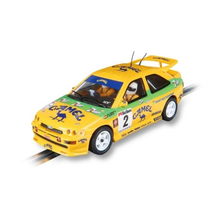 FORD ESCORT RS COSWORTH CAMEL CAMPEON DE RALLY MASPALOMAS '93" PONCE/LEON SCALEXTRIC U10609S300 ESCALA 1/32"