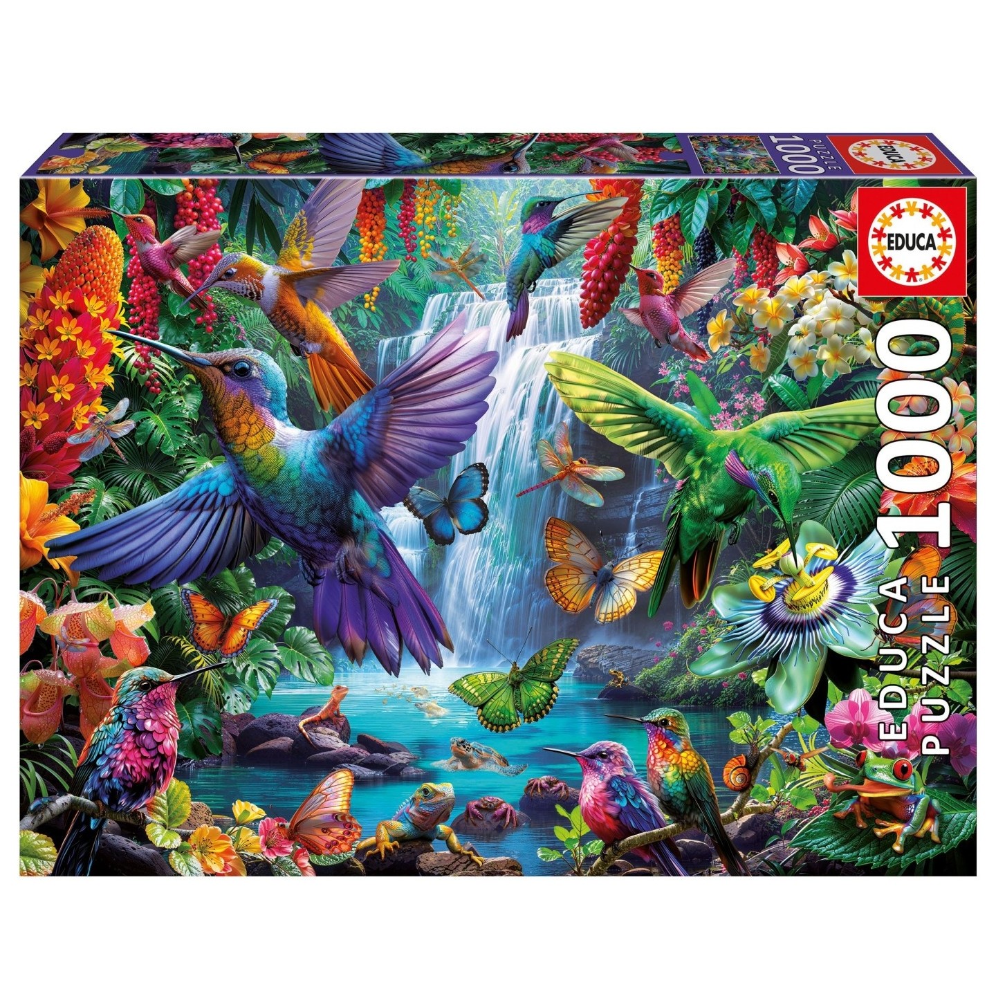 PUZZLE COLIBRIES TROPICALES 1000 PIEZAS EDUCA 20555