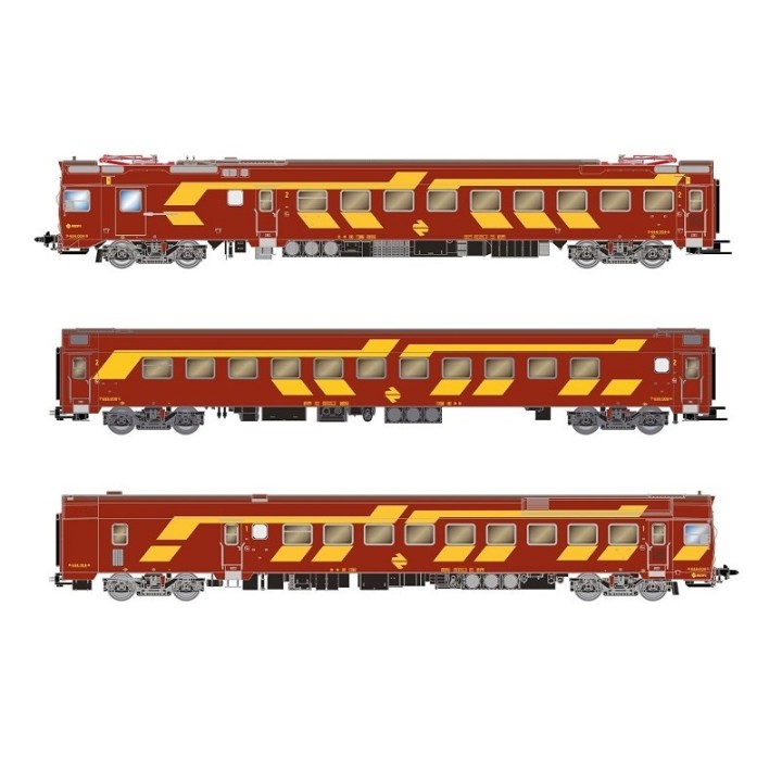AUTOMOTOR ELECTRICO 444-004 RENFE DECORACION AMARILLO/ROJO ARNOLD HN2616 ESCALA N