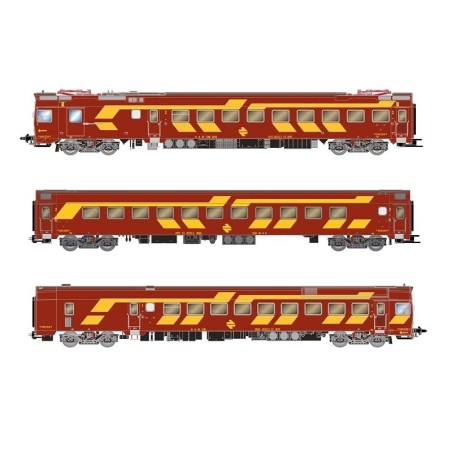 AUTOMOTOR ELECTRICO 444-004 RENFE DECORACION AMARILLO/ROJO C/SONIDO ARNOLD HN2616S ESCALA N