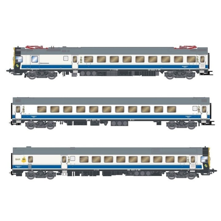 AUTOMOTOR ELECTRICO 444-011 DECORACION AZUL/BLANCA DIGITAL ARNOLD HN2618D ESCALA N