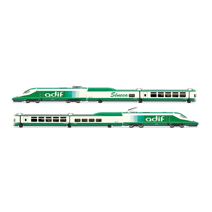 TREN DE AUSCULTACION ADIF A330 SENECA" DECORACION BLANCO/VERDE DIGITAL ELECTROTREN HE2030D ESCALA H0"