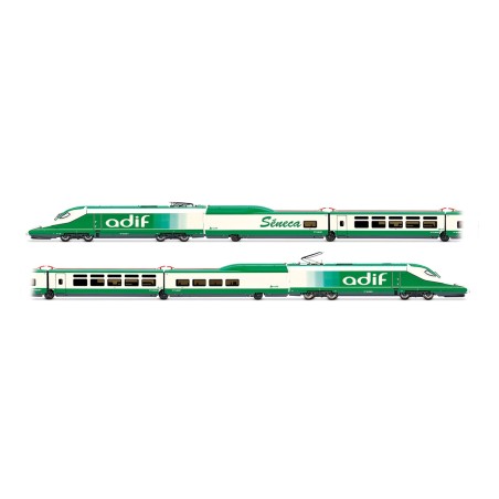 TREN DE AUSCULTACION ADIF A330 SENECA" DECORACION BLANCO/VERDE C/SONIDO ELECTROTREN HE2030S ESCALA H0"