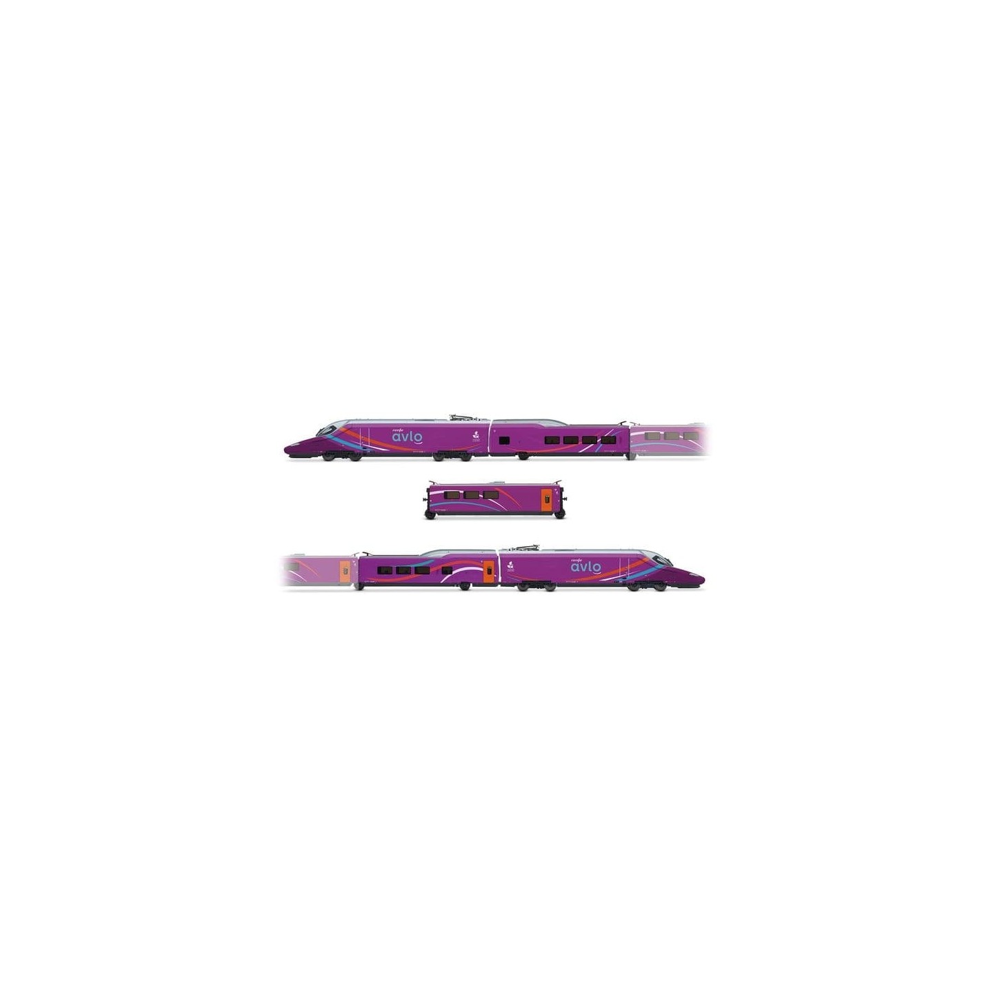 TREN DE ALTA VELOCIDAD AVLO" SET 5 UD ELECTROTREN HE2031 ESCALA H0"