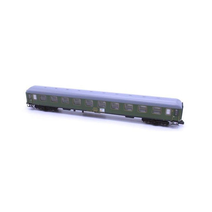 COCHE 2ª CLASE BB-8010 RENFE VERDE UIC CON LOGO MUNDIAL MFTRAIN N50851 ESCALA N