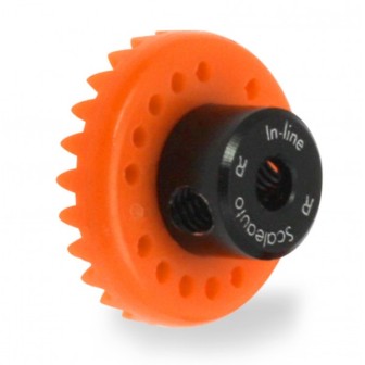 CORONA 25D NYLON EN LINEA EJE 3/32 2,38mm SCALEAUTO SC1111R