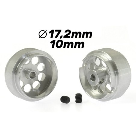 LLANTA DE ALUMINIO 17,2x10mm LIGHTWEIGHT SCALEAUTO SC4033F25