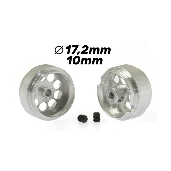 LLANTA DE ALUMINIO 17,2x10mm LIGHTWEIGHT SCALEAUTO SC4033F25
