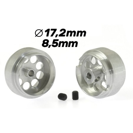 LLANTA DE ALUMINIO 17,2x8,5mm LIGHTWEIGHT SCALEAUTO SC4034F25