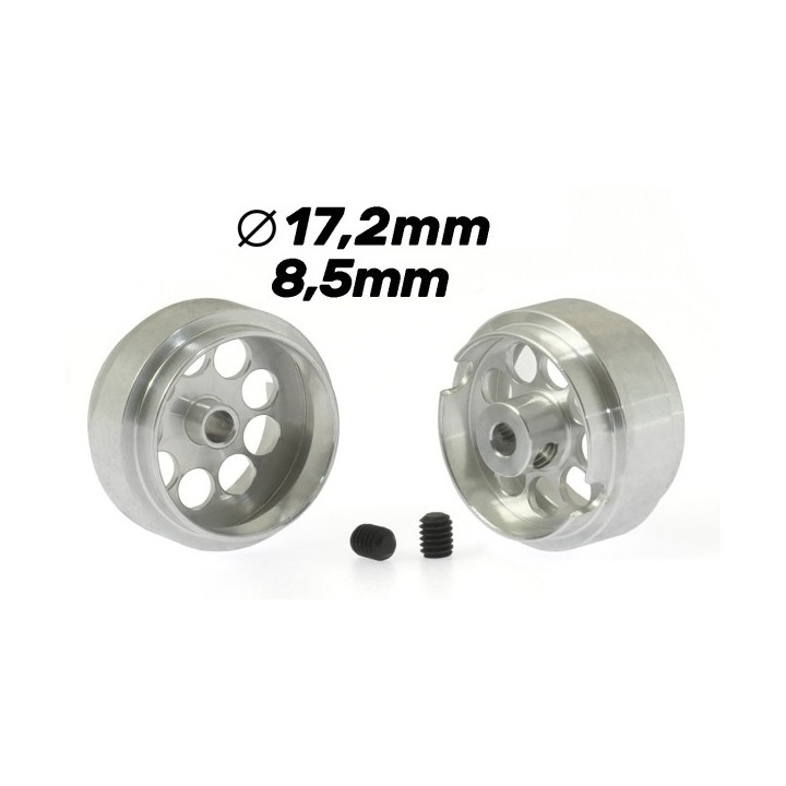 LLANTA DE ALUMINIO 17,2x8,5mm LIGHTWEIGHT SCALEAUTO SC4034F25