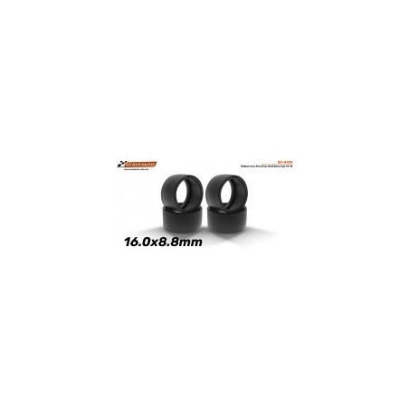 NEUMATICOS ZERO GRIP 16x8,8mm LLANTA 14/15 SCALEAUTO SC4724
