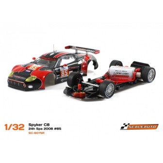 SPYKER C8 LAVIOLETTE GT2R -RACING AW - LEMANS 08 SCALEAUTO SC6075 ESCALA 1/32