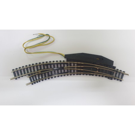 DESVIO CURVA IZQUIERDA R1/2 ELECTRICO MINITRIX 14966 ESCALA N