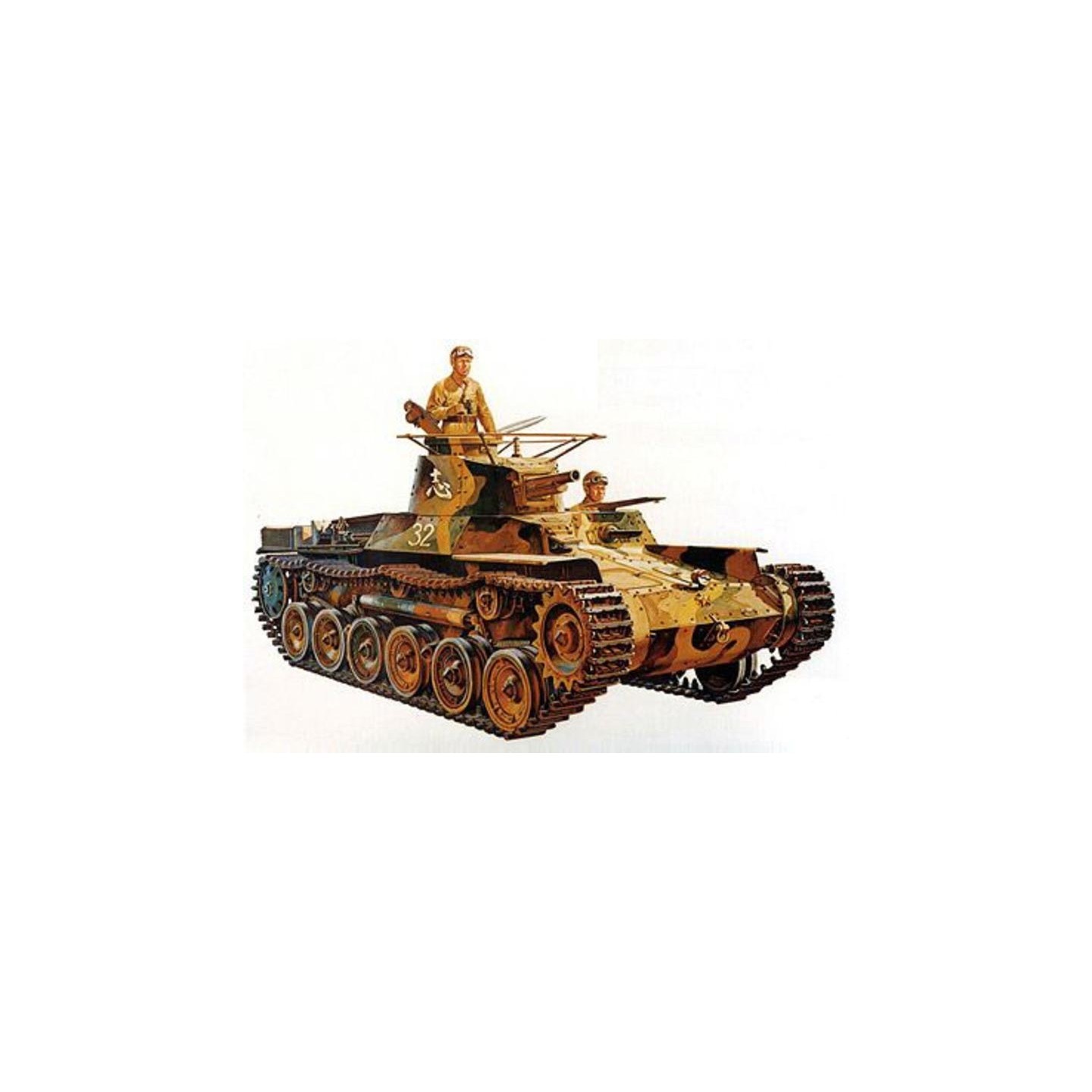 TANQUE JAPONES TYPE 97 CHI-HA" 1975 TAMIYA 35075 ESCALA 1/35"