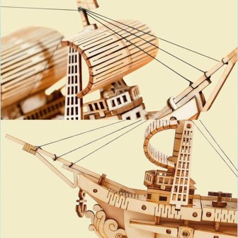 MAQUETA MADERA BARCO PIRATA ROBOTOYS TG305