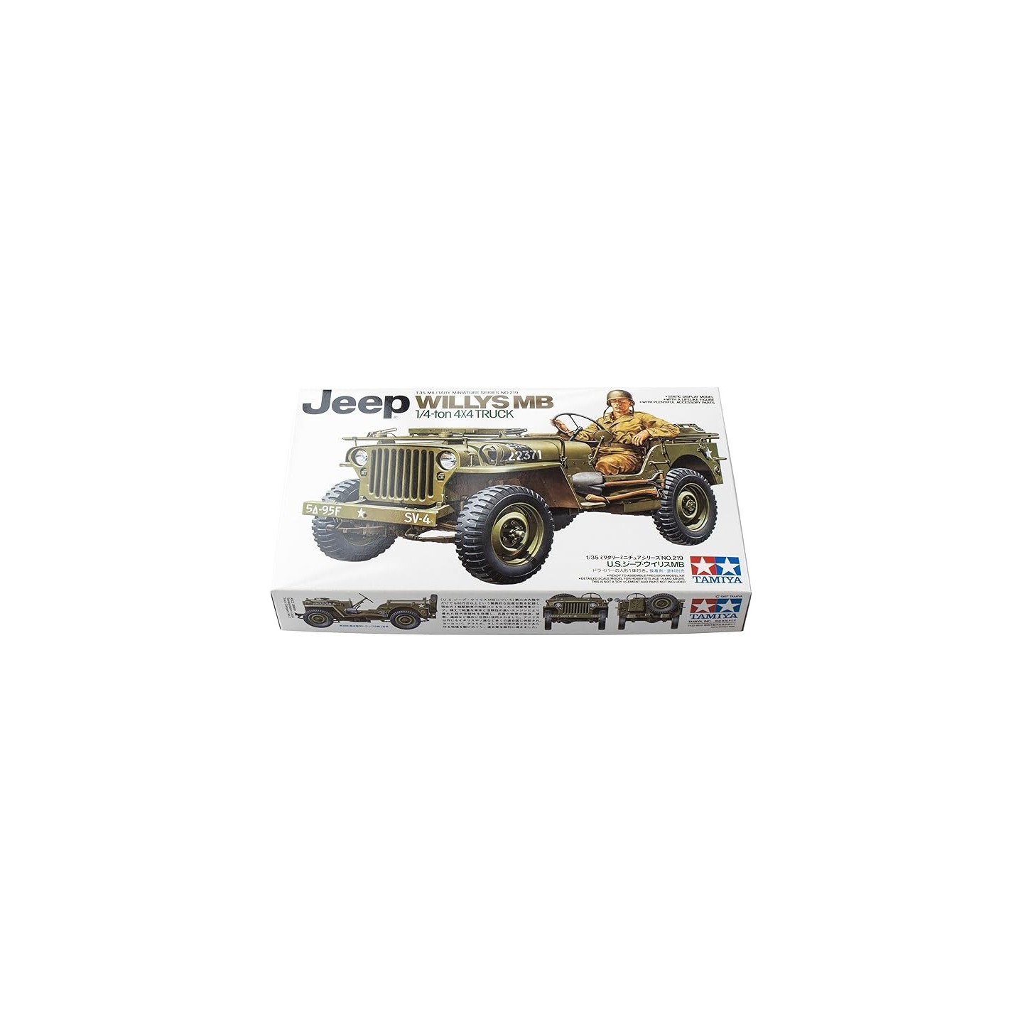 JEEP WILLYS MB 4X4 CON CONDUCTOR TAMIYA 35219 ESCALA 1/35