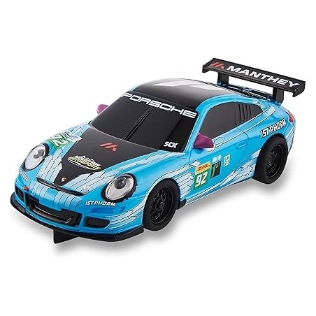 PORSCHE 911 AZUL SCALEXTRIC COMPACT C10628S300 ESCALA 1/43