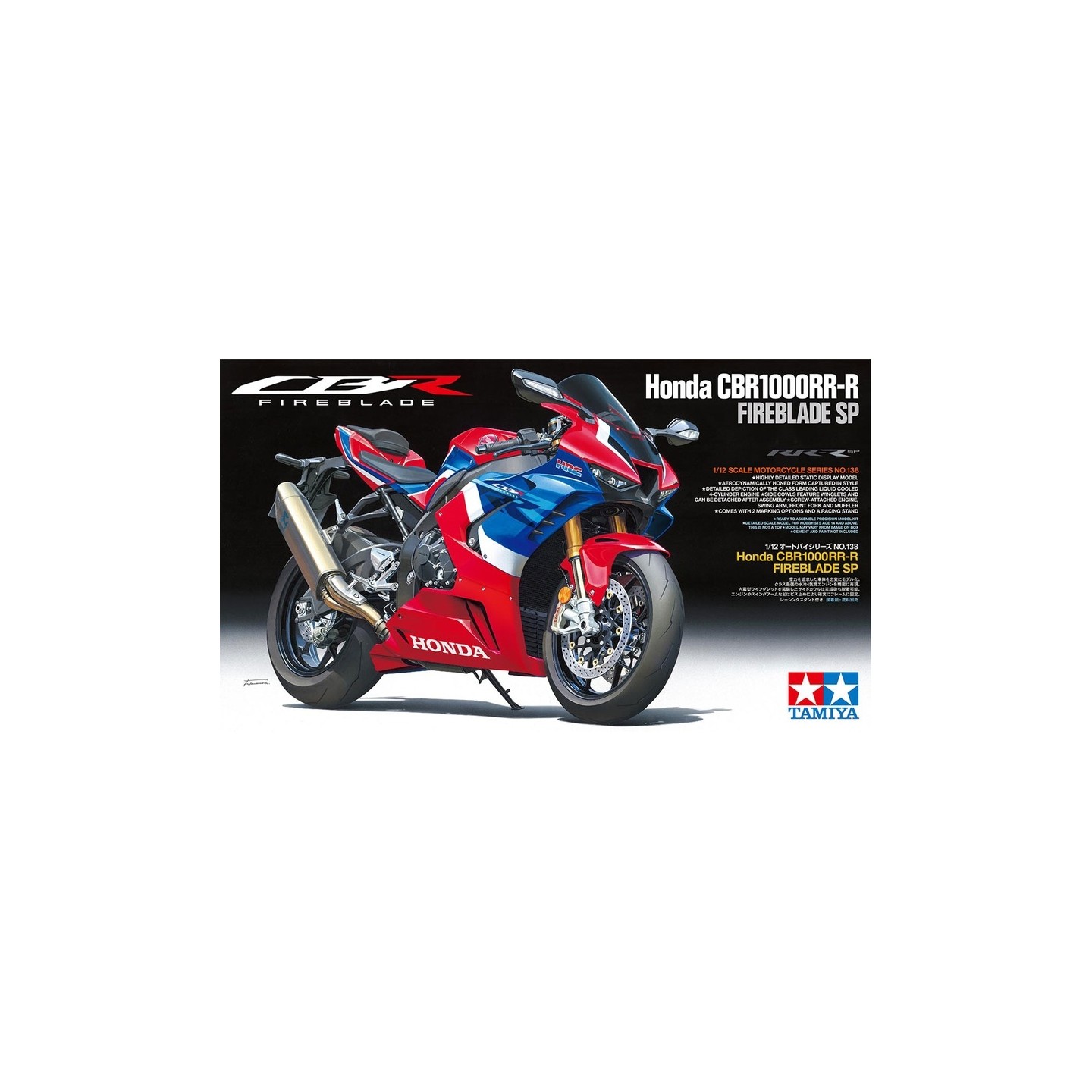 HONDA CBR1000RR-R FIREBLADE SP TAMIYA 14138 ESCALA 1/12