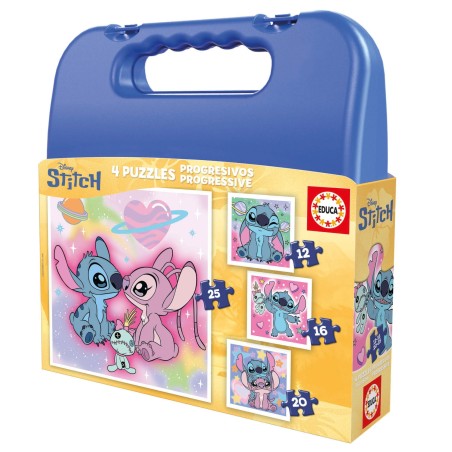 MALETA PUZZLES PROGRESIVOS 12-16-20-25 EDUCA 20472
