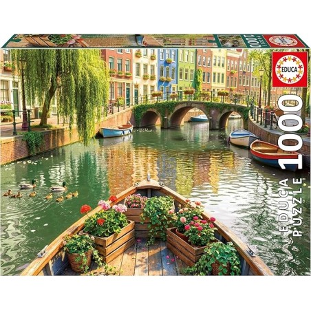 PUZZLE PASEO EN BARCO POR AMSTERDAM 1000 PIEZAS EDUCA 20563