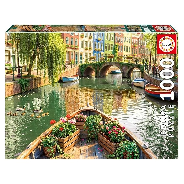 PUZZLE PASEO EN BARCO POR AMSTERDAM 1000 PIEZAS EDUCA 20563