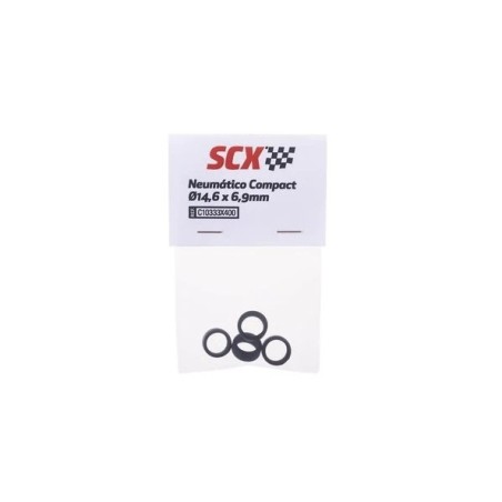 NEUMATICOS COMPACT 14,6 x 6,9mm SCALEXTRIC COMPACT  C10333X400